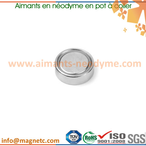 aimants en néodyme en pot à coller - Néodyme-Pot-à-coller-10-N35-Ni - XFMAG  Aimants