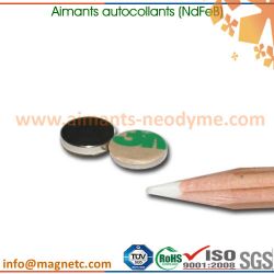 adhesifs disques magnétiques en NdFeB