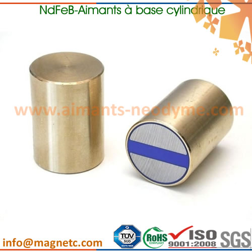 NdFeB-aimants Ã  base cylindrique en pot